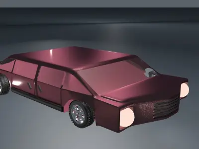 Car For Video Games 3D model