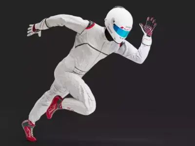 Racing Driver Suit Character High Detail 3D Model 3D model