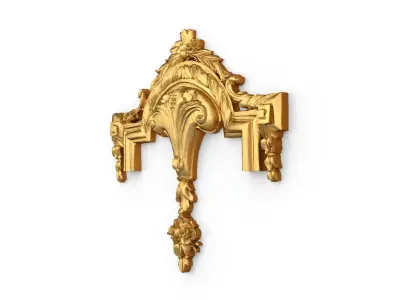 Classic carved decor ornament 386 3D model