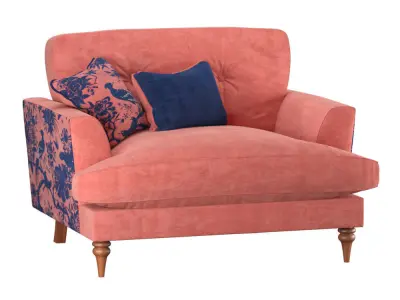 PATTERDALE armchair - coral 3D model