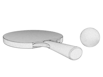 Tennis racquet 3D model