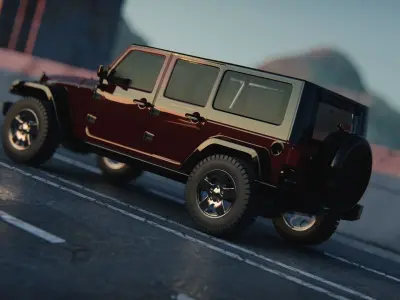 Jeep Wrangler Unlimited 2008 3D model