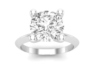 AV 535 Solitaire engagement ring 3D print model