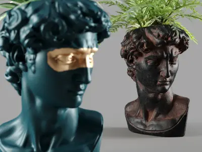 head david vase 3D model