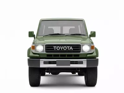 Toyota Land Cruiser 70 Series Low-poly 3D model