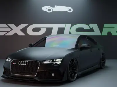 Audi RS7 Sportback High-Quality 3D Model 3D model