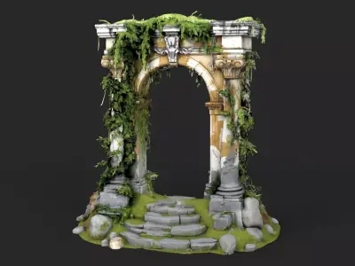 Ruined Archway High Detail 3D model