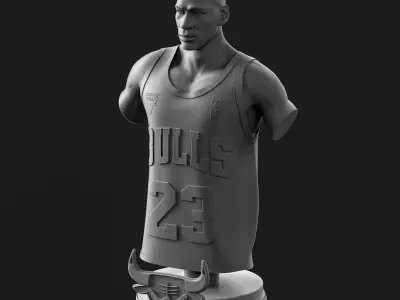 Micheal Jordan 3D Printable  3D print model