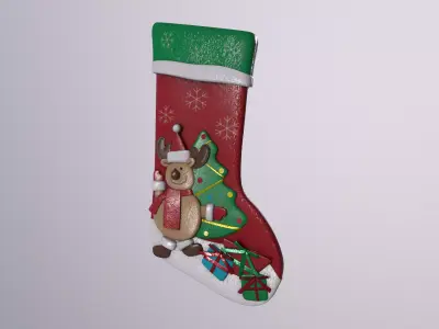 Christmas Decor Hanging Sock A 3D model