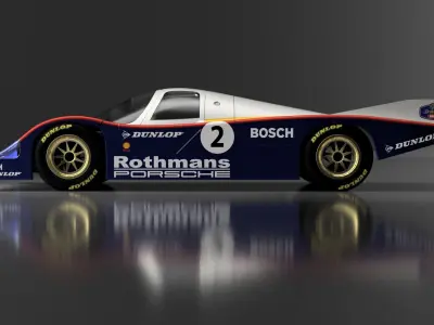 PORSCHE 962 ROTHMANS 1985 LE MANS CHAMPION 3D print model