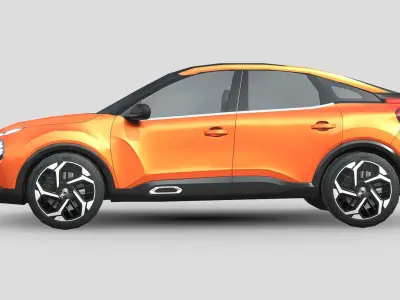 Citroen C4 2021 Low-poly 3D model