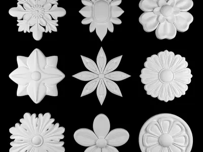 Ornament Element Pack 12 3D model