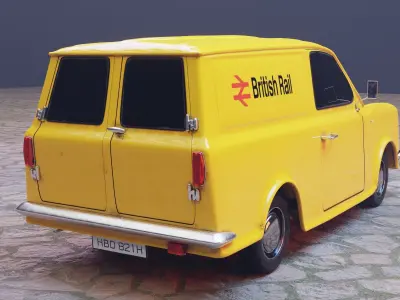 Bedford 1982 HA 110  Low-poly 3D model