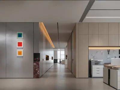 Comprehensive Office Interior Design 3D model