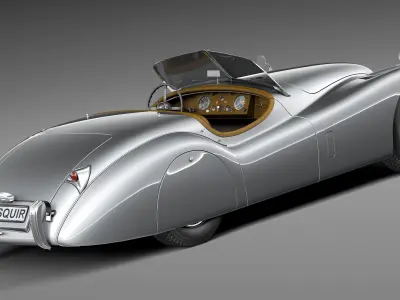 Jaguar XK120 Roadster 1948 1954 3D model