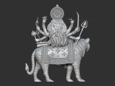 Durga mata  3D print model