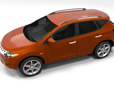 NISSAN MURANO 2009 LOWPOLY Low-poly 3D model
