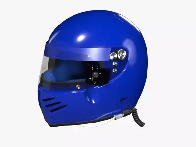 Bieffe Predator Racing Helmet 3D model