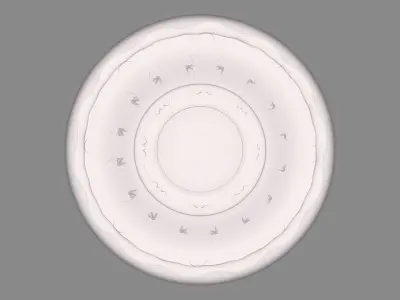 Round rosette 006 3D model 3D print model