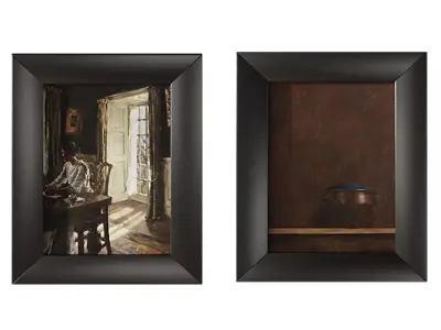 Vintage Paintings Set 3D model