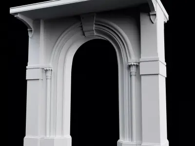 ANCIENT INTERIOR ARCHWAY 3D model