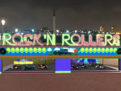 Rockn Rollers Autoscooter 3D model
