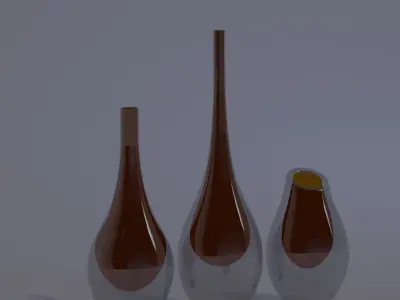Drop Vases 3D model