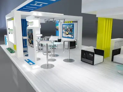 Booth Exhibition Stand a150  3D model