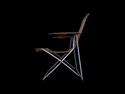  Classic Folding Chair Isolated On 3d Model 3D model