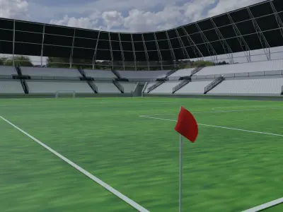 Football Stadium Low-poly 3D model order