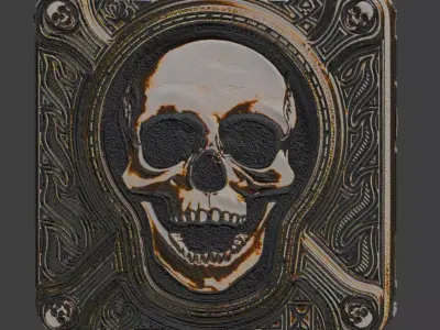 Iron Skull Emblem 3D model