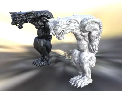 Gargoyle Statue 3D model