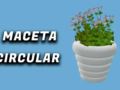 MACETA CIRCULAR Free 3D print model