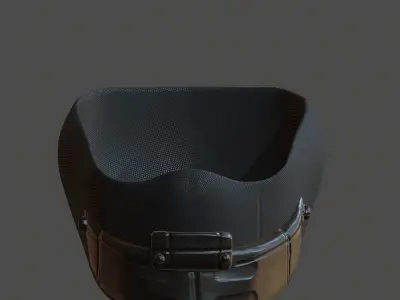 Gas mask helmet 3d model scifi Low-poly  Low-poly 3D model 104