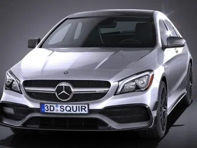 Mercedes-Benz CLA45 AMG 2017 3D model