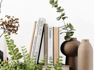 Decorative Set 163 Low-poly 3D model