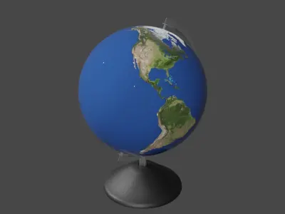 earth globe Free 3D model