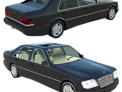 Mercedes s class w140 3D model