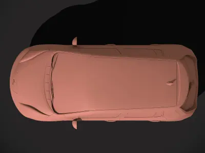  Nissan leaf 3D model