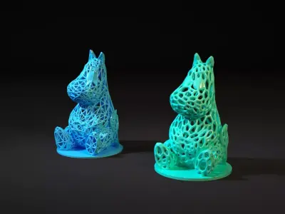 Moomin two scottish terrier figurines 3D print model