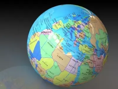 Simple Globe Free 3D model