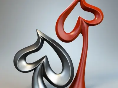 Heart Sculpture P 3D print model