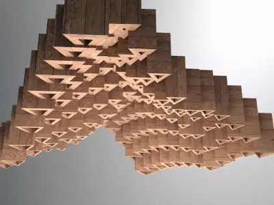 Parametric Ceiling Design Grasshopper Rhino Files Download 3D model