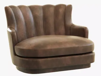 Brabbu Plum Single Sofa 3D model