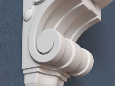 Decorative Corbel 3D model 16