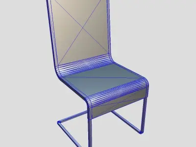 Chair 4 Low-poly 3D model