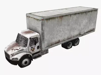  Old Truck 02 Low-poly 3D model