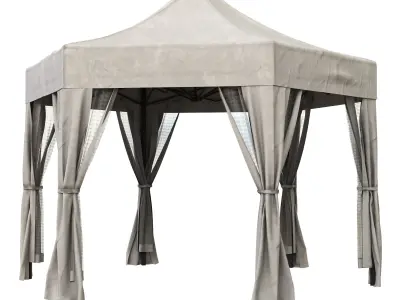 Horwood luxury hexagonal gazebo 3D model