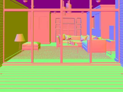 Interior Living Room - 02 3D model