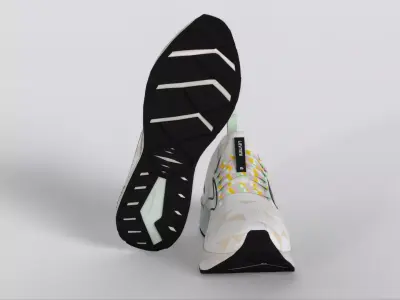 Brooks Men s Levitate Stealthfit 6 Trainers Low-poly 3D model